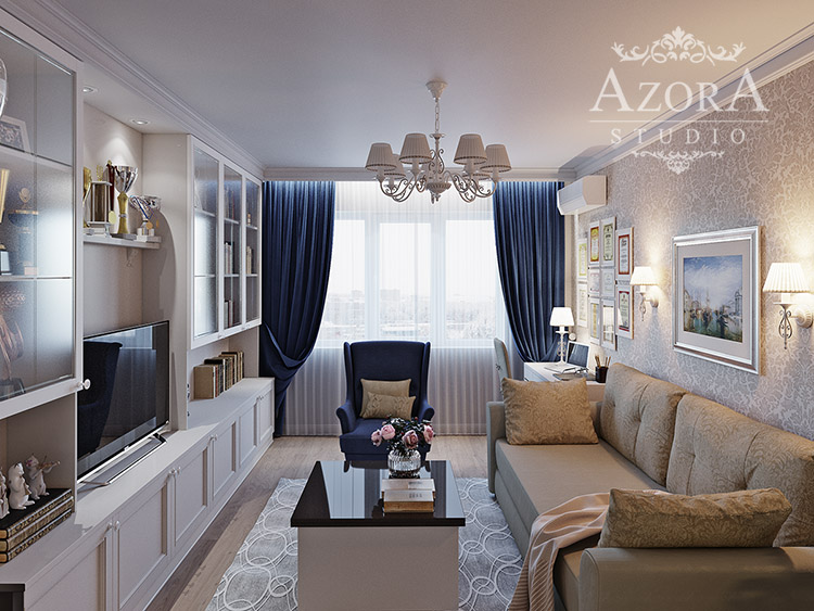 Азора Волгоград, дизайн гостиной фото